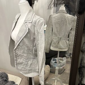 White House Black Market Light Gray Blazer
